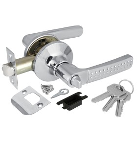 Ручка защелка Punto DK626 CP-ET (6026 CP-E) (кл./фик.) хром