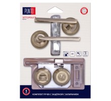 Комплект ручек с защелкой c запиранием LM/A SET72R.TL54.POLO/HD ABG-6 бронза