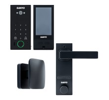 Электронный замок Sanyo D600 Usmart Go DM70 с WiFi, с видеодомофоном, черный