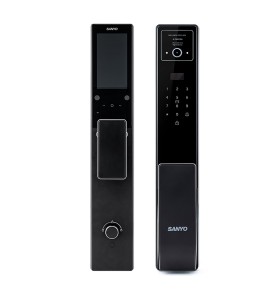 Электронный замок Sanyo D200 Tuya DM70 с WiFi, с видеодомофоном, черный