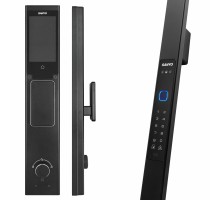 Электронный замок Sanyo D505 UsmartGo DM85 с WiFi, с распознаванием лиц,ручка-скоба 1800 мм, черный
