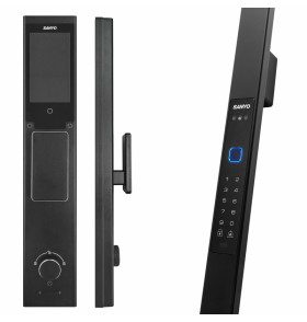 Электронный замок Sanyo D505 UsmartGo DM85 с WiFi, с распознаванием лиц,ручка-скоба 1800 мм, черный