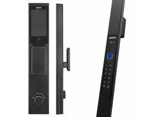 Электронный замок Sanyo D505 UsmartGo DM85 с WiFi, с распознаванием лиц,ручка-скоба 1800 мм, черный
