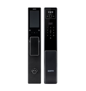 Электронный замок Sanyo D300 Tuya DM70 с WiFi, с распознаванием лиц, черный