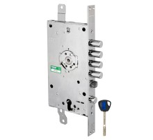 Замок врезной двухсистемный 3D KEY 3D.787-D (правый), ключ 40 мм