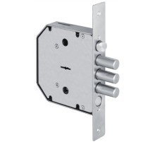 Замок врезной сувальдный с задвижкой и защёлкой GS-SМ 012 (левый), 5 кл.
