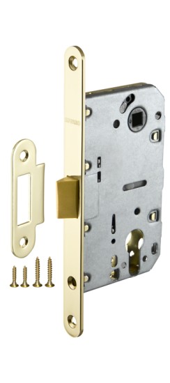 Корпус Fuaro (Фуаро) врезного замка c защёлкой PLASTP85C-50 (P85C-50) GP латунь