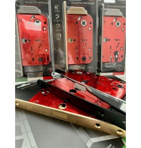 Корпус врезного замка MAGNM85C-50/BL INOX SSG-39 сатин. золото (блистер)