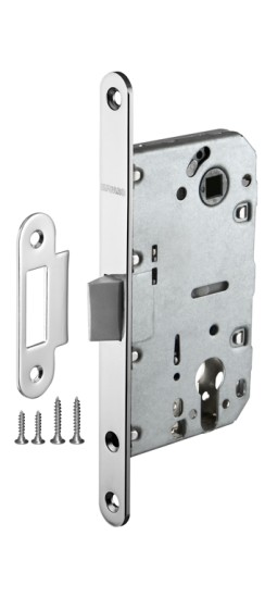 Корпус Fuaro (Фуаро) врезного замка c защёлкой PLASTP85C-50 (P85C-50) CP хром