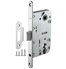 Корпус Fuaro врезного замка c защёлкой PLASTP85C-50 (P85C-50) CP хром