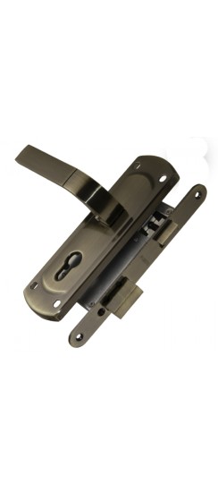 Корпус замка Punto (Пунто) с ручкой LOCKSET25.ORION.5558-1 (KIT P25 5558 ORION) AB бронза