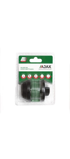 Замок Ajax (Аякс) врезной DK.002 BK BL черный