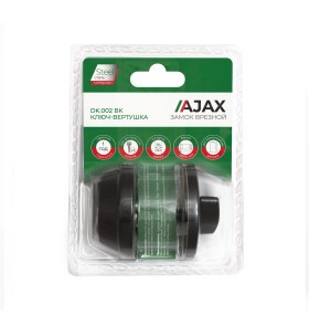 Замок Ajax врезной DK.002 BK BL черный