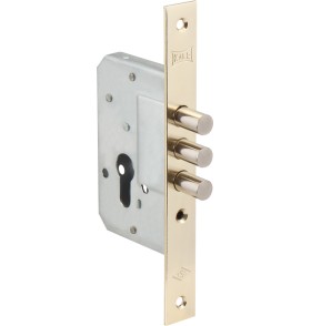 Корпус врезного замка Kale kilit 189/3M (45 mm) w/b (латунь)