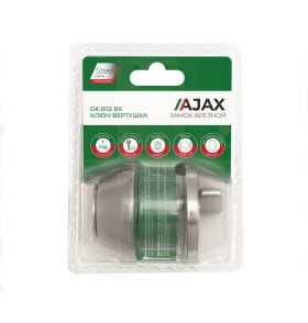 Замок Ajax врезной DK.002 BK SN мат.никель