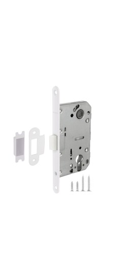 Корпус Fuaro (Фуаро) врезного замка c защёлкой PLASTP85C-50 (P85C-50) WH белый