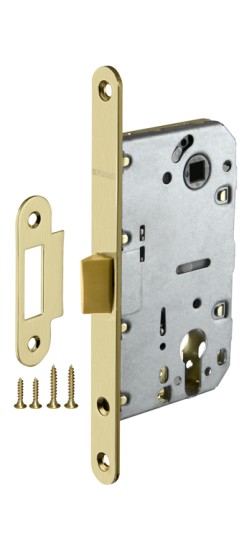 Корпус Fuaro (Фуаро) врезного замка c защёлкой PLASTP85C-50 (P85C-50) SG матовое золото