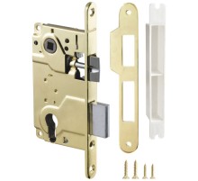 Корпус Armadillo врезного замка c защёлкой METLH25-50 Box (LH 25-50) GP золото