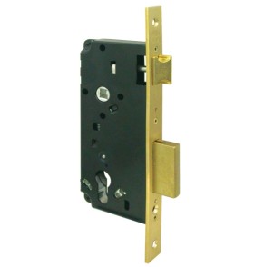 Корпус врезного замка с защёлкой 5C.110.60 (с отв. планкой)