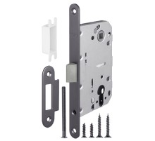 Корпус Fuaro врезного замка c защёлкой PLASTP85C-50 (P85C-50) GR графит