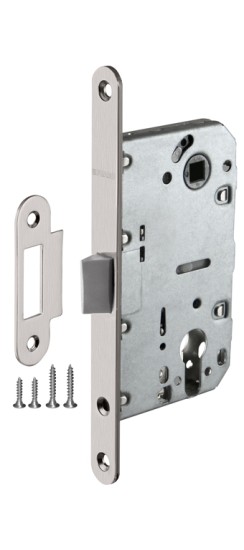 Корпус Fuaro (Фуаро) врезного замка c защёлкой PLASTP85C-50 (P85C-50) SN матовый никель