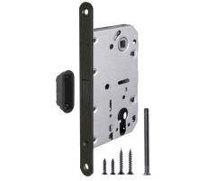 Корпус Fuaro (Фуаро) врезного замка MAGNM85C-50 (M85C-50) BL черный