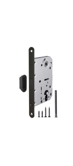Корпус Fuaro (Фуаро) врезного замка MAGNM85C-50 (M85C-50) BL черный