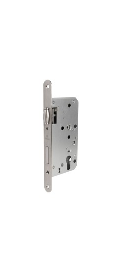 Замок Fuaro (Фуаро) врезной DD.INOX/C-55.72/R с роликовой защелкой Замок Fuaro (Фуаро) врезной DD.INOX/C-55.72/R с роликовой защелкой