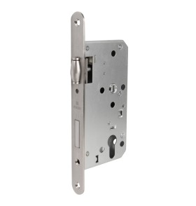 Замок Fuaro врезной DD.INOX/C-55.72/R с роликовой защелкой