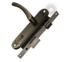 Замок цилиндровый в комплекте с ручкой LOCKSET16.CRONA.4070-1 (KIT P16 4070 CRONA) AB бронза