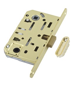 AGB B06102.50.03.640 Защелка врезная WC (лат.) MEDIANA POLARIS с отв. планкой (скин)