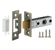 Защелка врезная PLASTP12-45-25 (P12-45) AB бронза FUARO