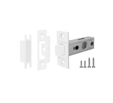 Защелка врезная PLASTP12-45-25 WH белый FUARO