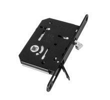 AGB B08981.50.93 Защелка врезная WC для раздвижных дверей (черный) SCIVOLA TRE