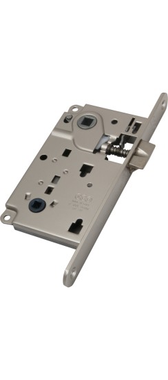 B01013.50.06 AGB (АГБ) Защелка врезная WC защёлка вверху (никель) B01013.50.06 AGB (АГБ) Защелка врезная WC защёлка вверху (никель)