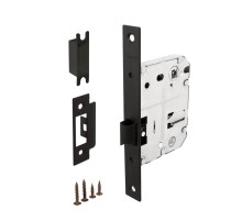 Защелка врезная PLASTP72-50 (P72-50) BL черный FUARO