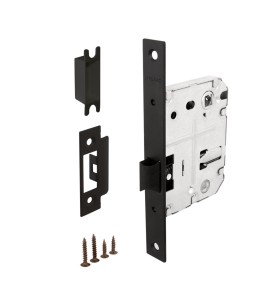 Защелка врезная PLASTP72-50 (P72-50) BL черный FUARO