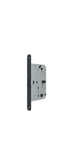 B06132.50.93 AGB (АГБ) Защелка врезная WC (черный) тех. уп. без отв. пл. POLARIS WAVE