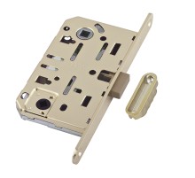 AGB B06102.50.23.640 Защелка врезная WC (мат. лат.) MEDIANA POLARIS с отв. планкой (скин)