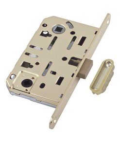 AGB B06102.50.23.640 Защелка врезная WC (мат. лат.) MEDIANA POLARIS с отв. планкой (скин)