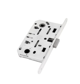 AGB B06102.50.FM.567 Защелка врезная WC (белый) с отв. пл. B02402.05.91 MEDIANA POLARIS