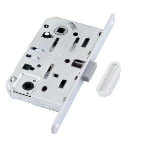 AGB B06102.50.FM.640 Защелка врезная WC (белый) MEDIANA POLARIS с отв. планкой (скин)