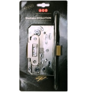 AGB B01102.50.34.567 Защелка врезная WC (матовый хром) MEDIANA EV. (инд.упак+B01000.13)