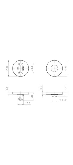 Ручка Fuaro (Фуаро) поворотная BK6.R.ZLR52 BL-24 черный