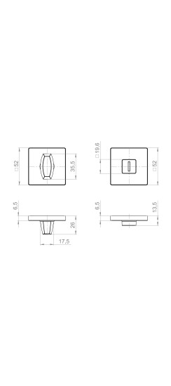 Ручка Fuaro (Фуаро) поворотная BK6.K.ZL52 BL-24 черный
