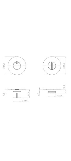 Ручка Armadillo (Армадилло) поворотная BK6.R.YM MWSC-33 итальянский тисненый
