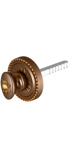 Ручка Armadillo (Армадилло) поворотная BKW8.R.CL55 (BKW8/CL) BB-17 коричневая бронза
