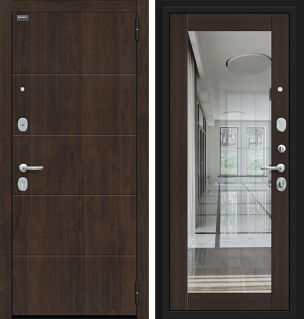 Входная дверь Флэт Kale, цвет: Almon/Wenge Veralinga, из серии Bravo R, 205*86, открывание - Левое Входная дверь Флэт Kale, цвет: Almon/Wenge Veralinga, из серии Bravo R, 205*86, открывание - Левое