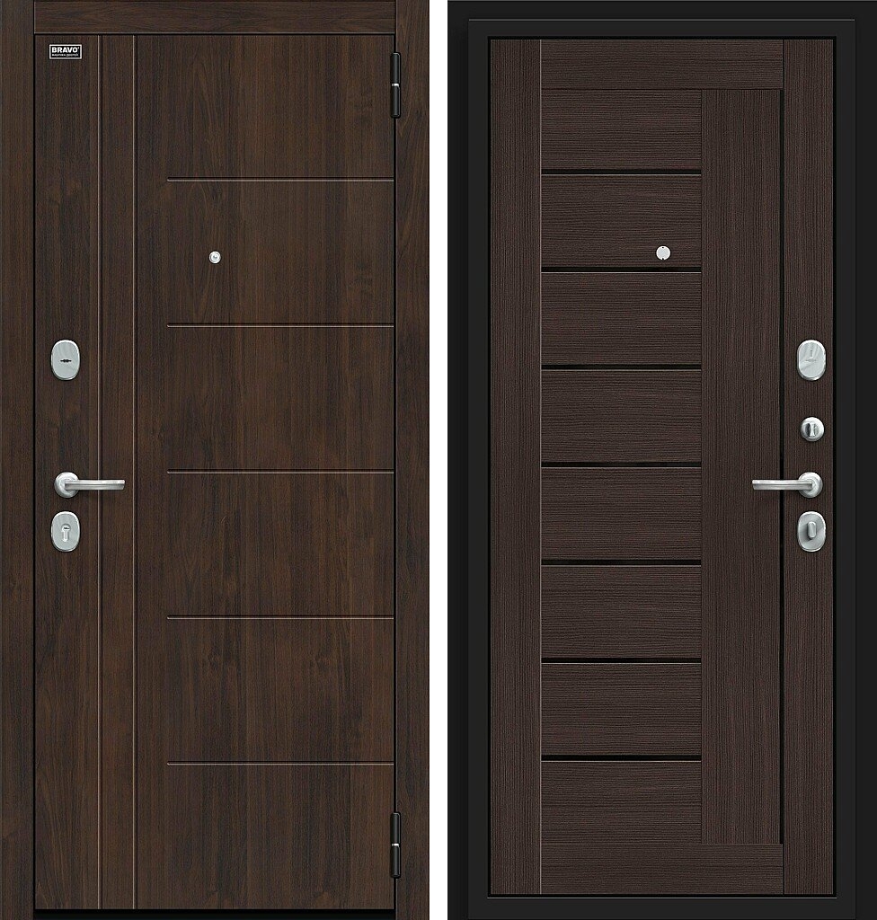 Входная дверь Модерн Kale, цвет: Almon/Wenge Veralinga